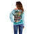 Personalized Aloha Hawaii Skeleton Off Shoulder Sweater Tropical Summer Vibe - Wonder Print Shop