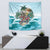 Aloha Hawaii Skeleton Tapestry Tropical Summer Vibe