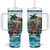 Personalized Aloha Hawaii Skeleton Tumbler With Handle Tropical Summer Vibe - Wonder Print Shop