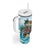 Personalized Aloha Hawaii Skeleton Tumbler With Handle Tropical Summer Vibe - Wonder Print Shop