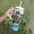 Personalized Aloha Hawaii Skeleton Tumbler With Handle Tropical Summer Vibe - Wonder Print Shop