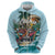 Personalized Aloha Hawaii Skeleton Zip Hoodie Tropical Summer Vibe - Wonder Print Shop