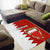 Bahrain Independence Day Area Rug Bahrayn Coat Of Arms Floral Pattern - Wonder Print Shop