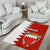 Bahrain Independence Day Area Rug Bahrayn Coat Of Arms Floral Pattern - Wonder Print Shop