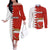 bahrain-independence-day-couples-matching-off-the-shoulder-long-sleeve-dress-and-long-sleeve-button-shirt-bahrayn-coat-of-arms-floral-pattern