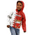 Bahrain Independence Day Kid Hoodie Bahrayn Coat Of Arms Floral Pattern - Wonder Print Shop