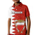 Bahrain Independence Day Kid Polo Shirt Bahrayn Coat Of Arms Floral Pattern - Wonder Print Shop