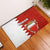 Bahrain Independence Day Rubber Doormat Bahrayn Coat Of Arms Floral Pattern - Wonder Print Shop