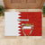 Bahrain Independence Day Rubber Doormat Bahrayn Coat Of Arms Floral Pattern - Wonder Print Shop