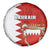 Bahrain Independence Day Spare Tire Cover Bahrayn Coat Of Arms Floral Pattern - Wonder Print Shop