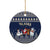 Alaska Christmas Ceramic Ornament Santa Claus With Snowman Reindeer Penguin - Wonder Print Shop