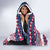 USA Christmas Hooded Blanket The Stars and Stripes Xmas Style