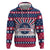 USA Christmas Hoodie The Stars and Stripes Xmas Style - Wonder Print Shop