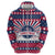 USA Christmas Hoodie The Stars and Stripes Xmas Style - Wonder Print Shop