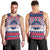 USA Christmas Men Tank Top The Stars and Stripes Xmas Style - Wonder Print Shop