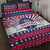 USA Christmas Quilt Bed Set The Stars and Stripes Xmas Style - Wonder Print Shop