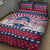 USA Christmas Quilt Bed Set The Stars and Stripes Xmas Style - Wonder Print Shop