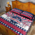 USA Christmas Quilt Bed Set The Stars and Stripes Xmas Style - Wonder Print Shop