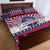 USA Christmas Quilt Bed Set The Stars and Stripes Xmas Style - Wonder Print Shop