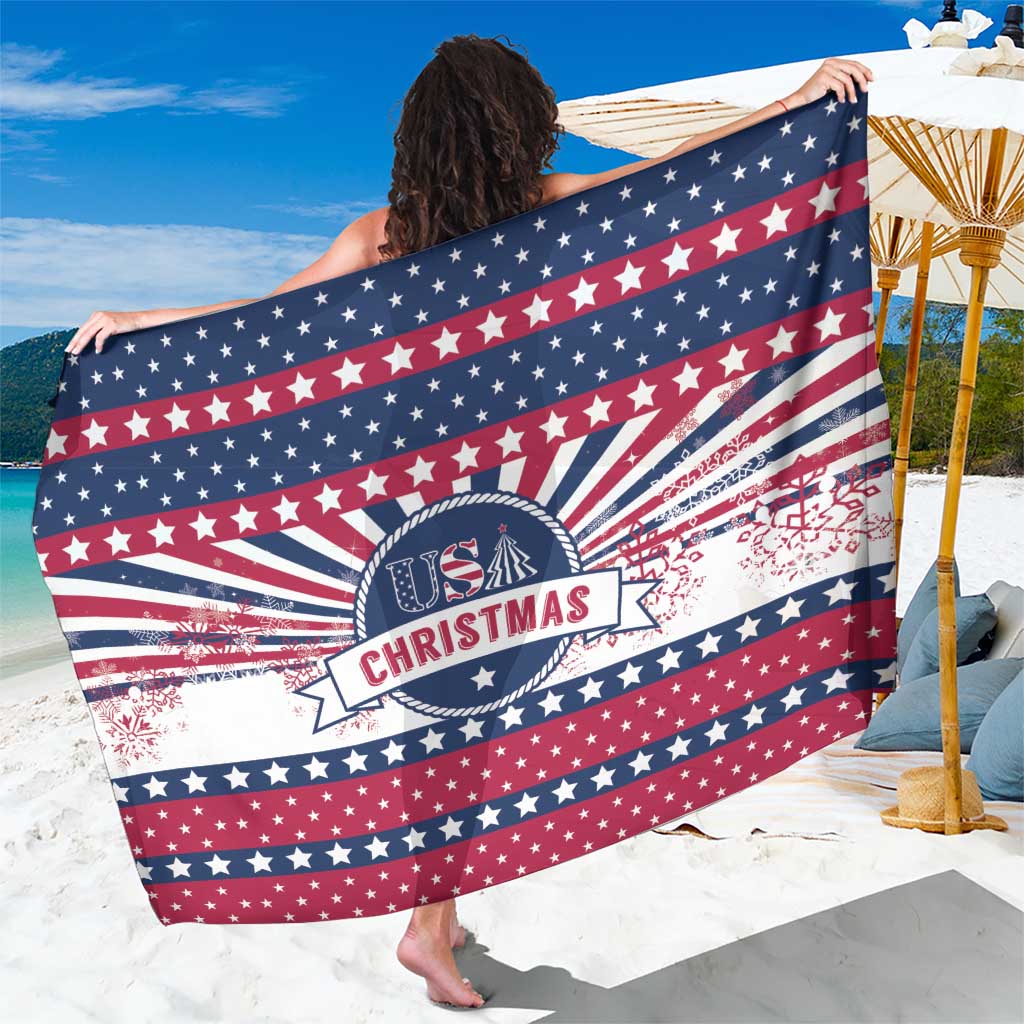 USA Christmas Sarong The Stars and Stripes Xmas Style