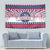 USA Christmas Tapestry The Stars and Stripes Xmas Style