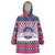 USA Christmas Wearable Blanket Hoodie The Stars and Stripes Xmas Style