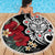 Taino Sun Tribal Beach Blanket Tropical Hibiscus - Wonder Print Shop