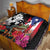 Boricua Taino Coqui Tropical Quilt Puerto Rico Grunge Flag - Wonder Print Shop