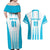 Custom Honduras Football Couples Matching Off Shoulder Maxi Dress and Hawaiian Shirt Vamos Los Catrachos