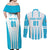 Custom Honduras Football Couples Matching Off Shoulder Maxi Dress and Long Sleeve Button Shirt Vamos Los Catrachos