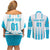 Custom Honduras Football Couples Matching Off Shoulder Short Dress and Long Sleeve Button Shirt Vamos Los Catrachos