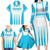 Custom Honduras Football Family Matching Long Sleeve Bodycon Dress and Hawaiian Shirt Vamos Los Catrachos