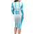 Custom Honduras Football Family Matching Long Sleeve Bodycon Dress and Hawaiian Shirt Vamos Los Catrachos