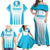 Custom Honduras Football Family Matching Off Shoulder Maxi Dress and Hawaiian Shirt Vamos Los Catrachos