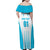 Custom Honduras Football Family Matching Off Shoulder Maxi Dress and Hawaiian Shirt Vamos Los Catrachos