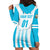 Custom Honduras Football Hoodie Dress Vamos Los Catrachos