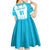 Custom Honduras Football Kid Short Sleeve Dress Vamos Los Catrachos