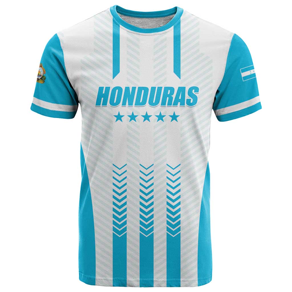 Custom Honduras Football T Shirt Vamos Los Catrachos