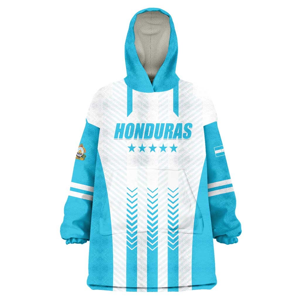 Custom Honduras Football Wearable Blanket Hoodie Vamos Los Catrachos