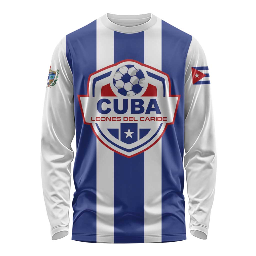 Custom Cuba Football Long Sleeve Shirt Los Leones del Caribe