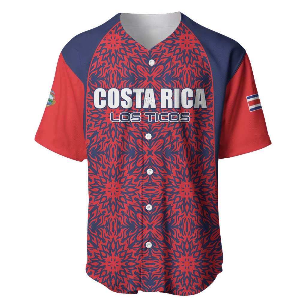 Custom Costa Rica Football Baseball Jersey Los Ticos Unique Pattern