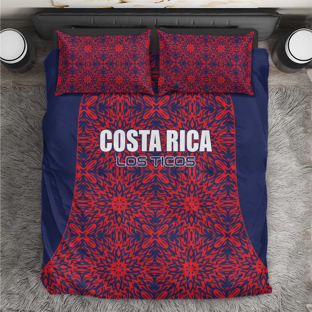 Costa Rica Football Bedding Set Los Ticos Unique Pattern