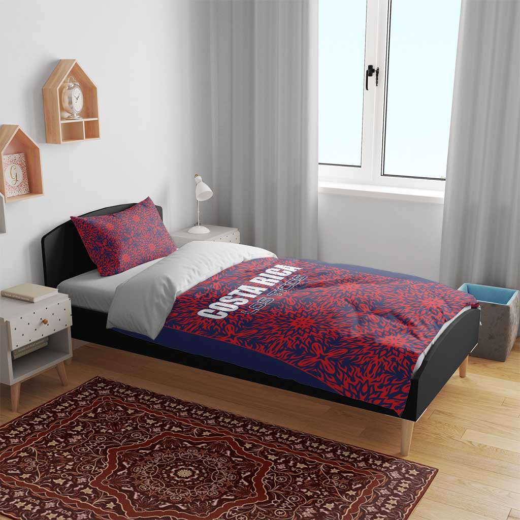 Costa Rica Football Bedding Set Los Ticos Unique Pattern