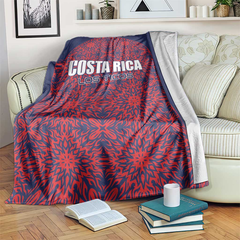 Costa Rica Football Blanket Los Ticos Unique Pattern