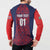 Custom Costa Rica Football Button Sweatshirt Los Ticos Unique Pattern