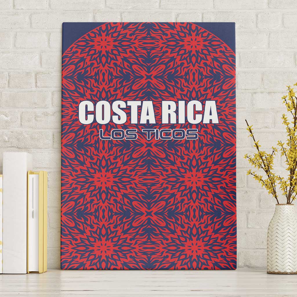 Costa Rica Football Canvas Wall Art Los Ticos Unique Pattern