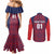 Custom Costa Rica Football Couples Matching Mermaid Dress and Long Sleeve Button Shirt Los Ticos Unique Pattern