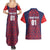 Custom Costa Rica Football Couples Matching Summer Maxi Dress and Hawaiian Shirt Los Ticos Unique Pattern