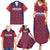 Custom Costa Rica Football Family Matching Summer Maxi Dress and Hawaiian Shirt Los Ticos Unique Pattern