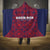 Costa Rica Football Hooded Blanket Los Ticos Unique Pattern